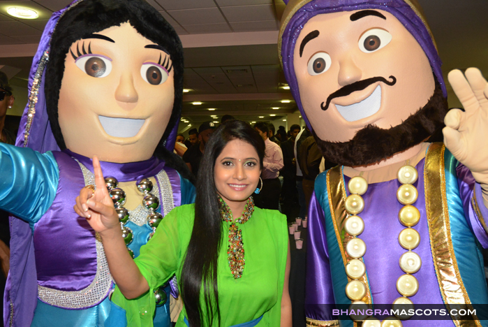 Jeet & Preeto Comedy - Bhangra Mascots - BritAsia TV Music Awards 2014 with Miss Pooja
