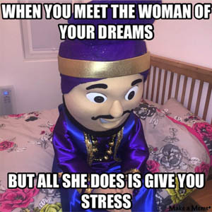 Bhangra Mascots Meme - Woman of your dreams